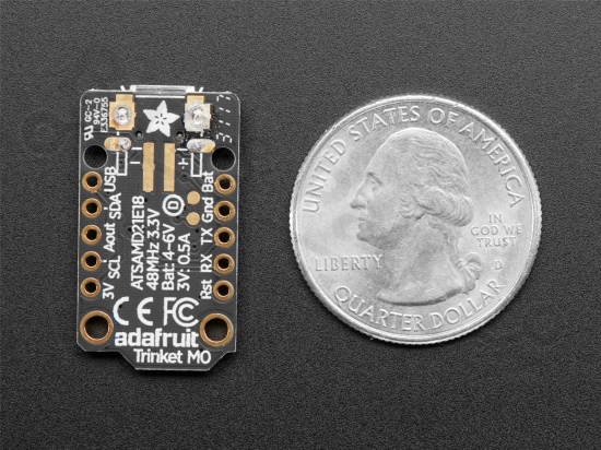 Adafruit Trinket M0 - Mini Microcontroller 4-6V - Adafruit 3500